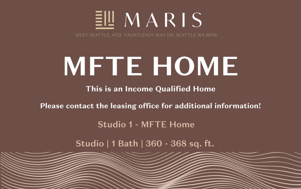 Studio 1 MFTE - Studio floorplan layout with 1 bathroom and 360 square feet (Floorplan)