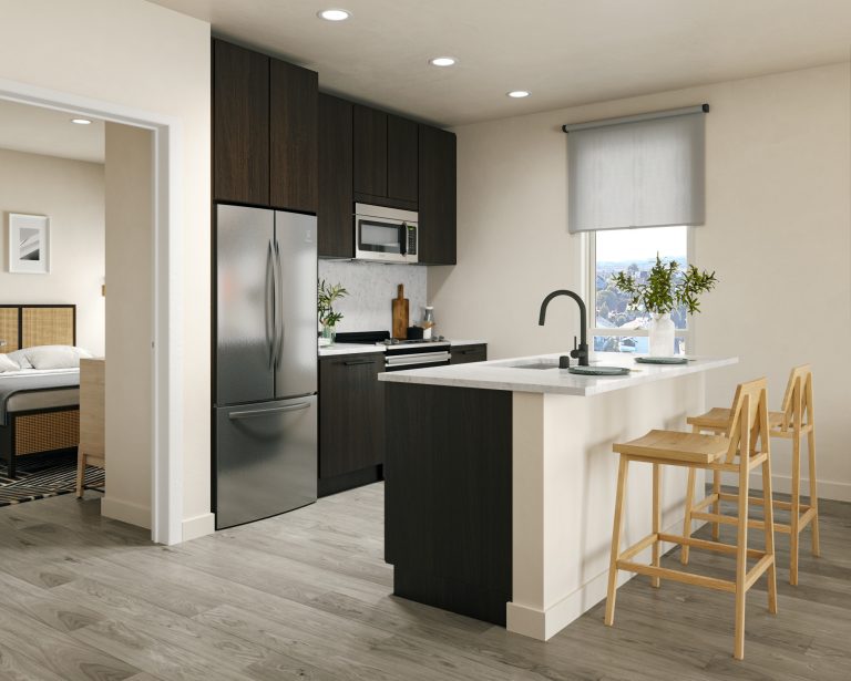 Maris Seattle - Kitchen and island